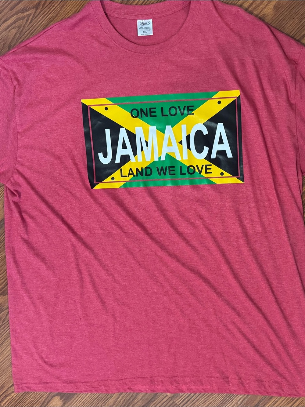 Men’s 5X Jamaica 'One Love' Graphic Tee- Brand New